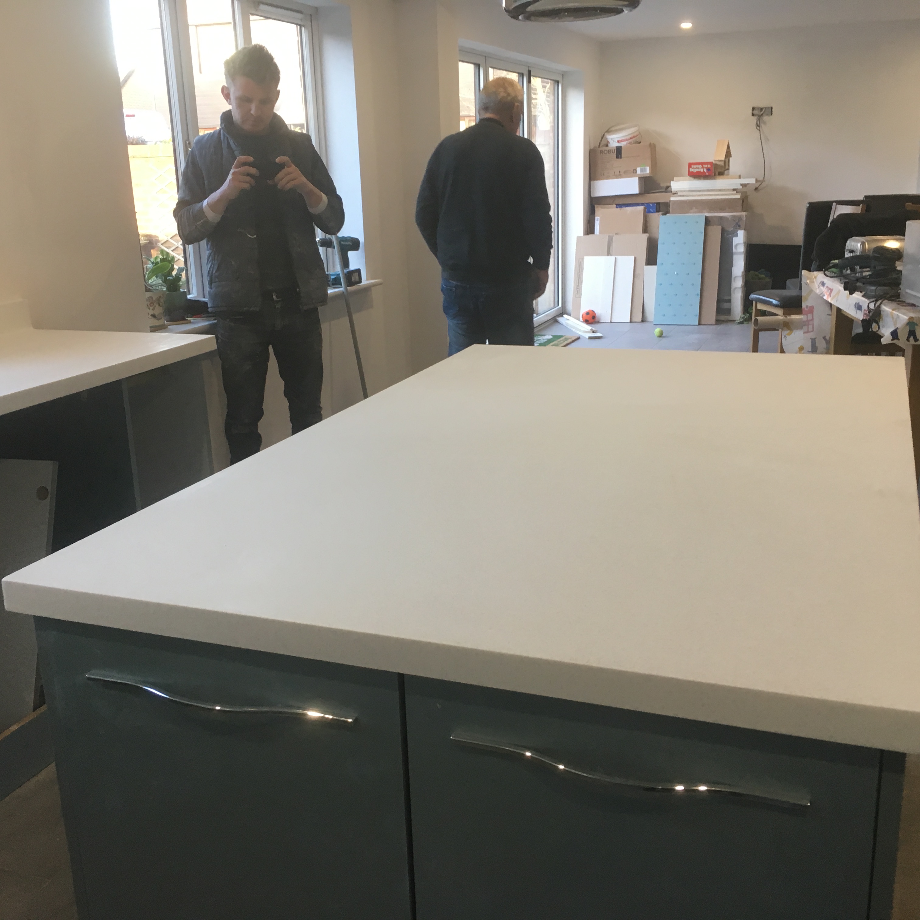 Staron Meteor Kitchen Island surface